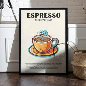 Espresso Opskrift Plakat | Din Guide til Perfekt Espresso