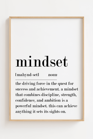 The Driving force - Mindset Plakat