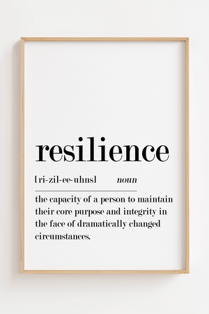 Resilience Definition Plakat