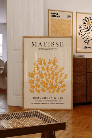 Gul Matisse Plakat | "Yellow Papiers Decoupes" Poster 
