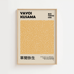 Gul Yayoi Kusama Plakat