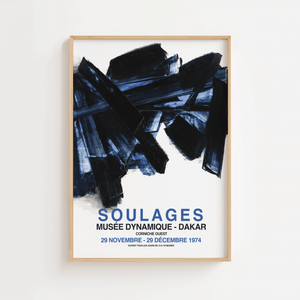 Soulages Midnight Plakat