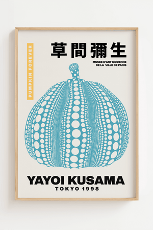 Pumpkin forever Blue Yayoi Kusama