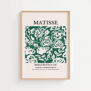 Matisse Grøn Rose Plakat