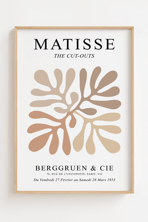 De Beige Cie – Matisse Plakat | Abstrakt Kunst i Neutrale Toner

