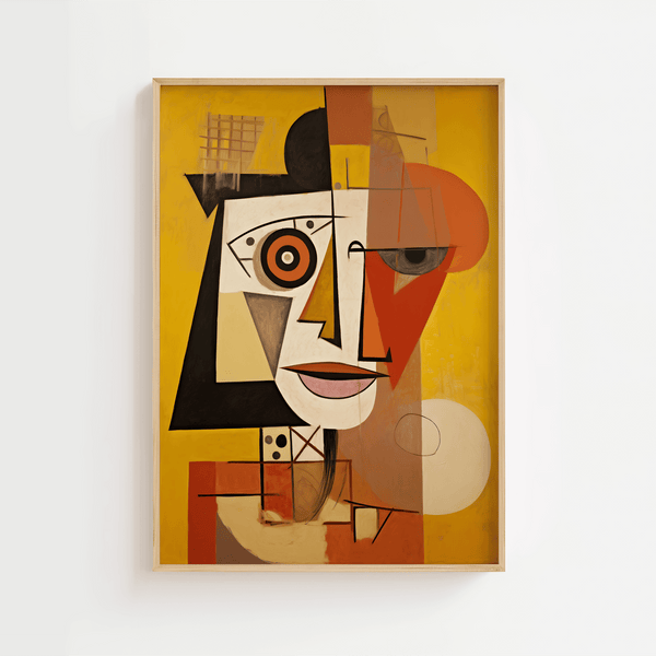 Self-Portrait Cubism Picasso Poster – Orange eye | Ellens