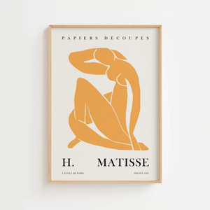 Papiers Découpés Orange Plakat