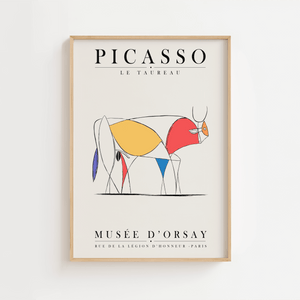Picasso Le Taureau Plakat
