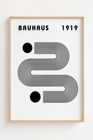 Bauhaus 1919 One way Plakat
