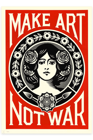 Make Art Not War Plakat