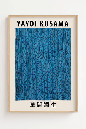 Blå Carpet Yayoi Kusama Plakat