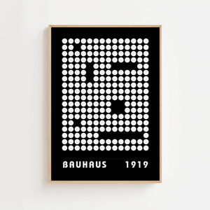 Bauhaus 1919 White dots Plakat
