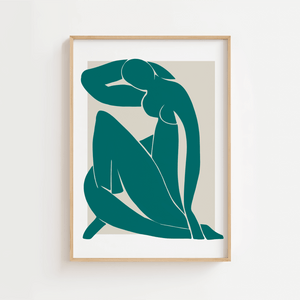 Mørkegrøn Madame Plakat