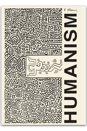 Keith Haring Plakat "Humanism Twirl"  | Køb Kunstplakater