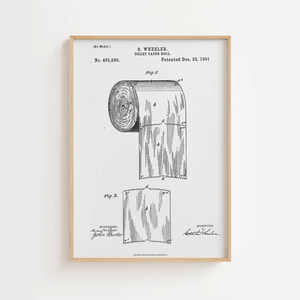 Toiletpapir Patent Plakat