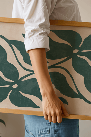 Grøn Gren Plakat | Enkel & Moderne Plakat med Naturmotiv

