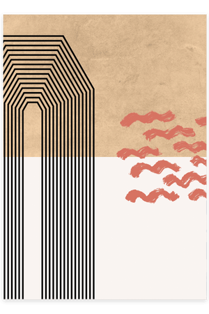 Abstract Mid Plakat | Moderne & Minimalistisk Kunst