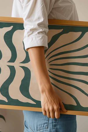 Grøn Sommerblomst Plakat