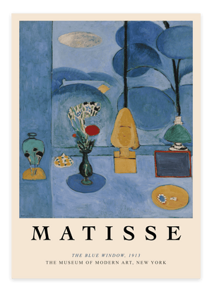 The Blue Window - Matisse Plakat | Farverig & Ikonisk Kunst