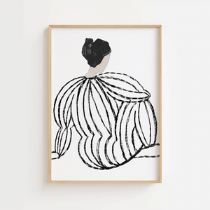 Lagom Lady White Plakat