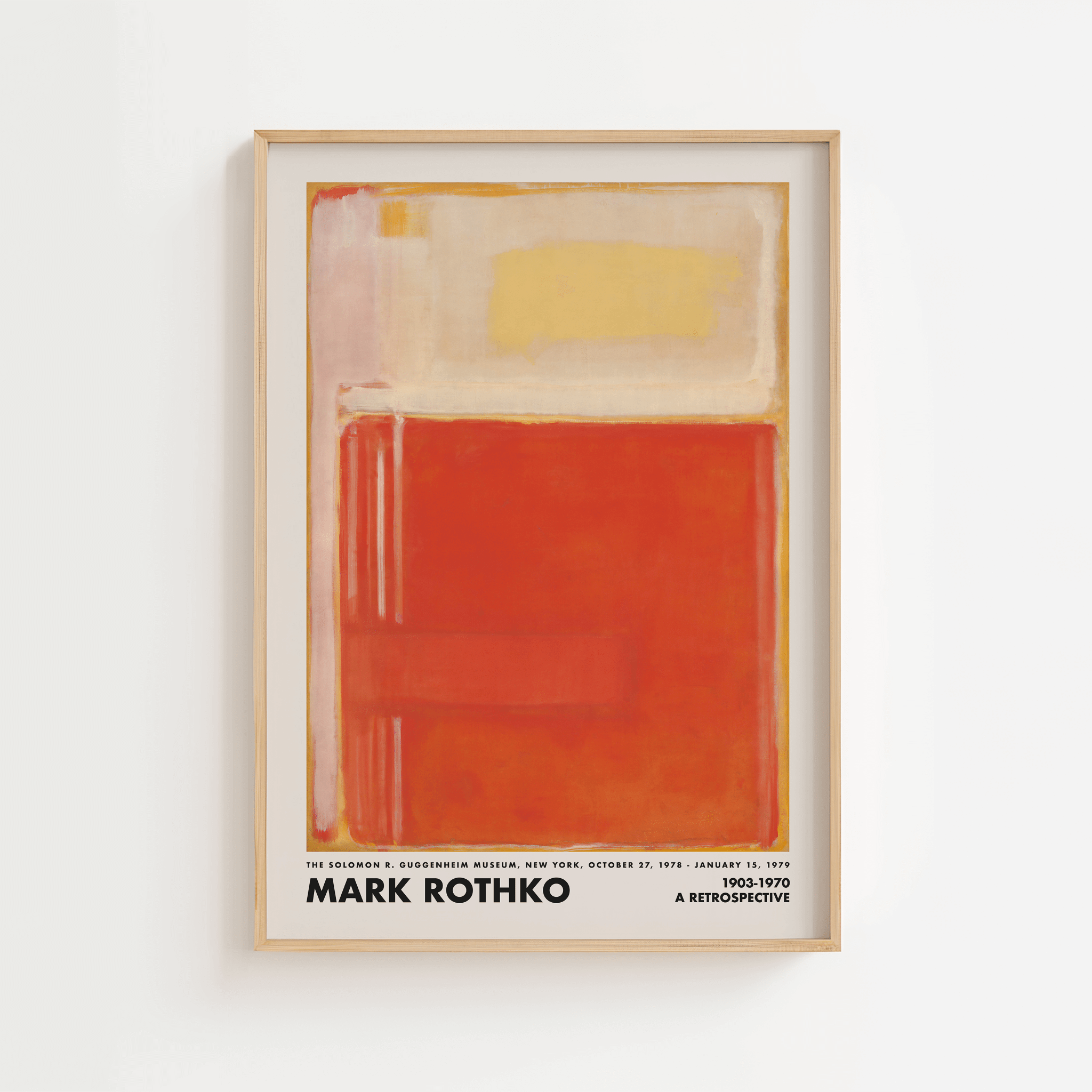 Mark Rothko Logo No.307 – Mark Rothko poster in bright and warm colors