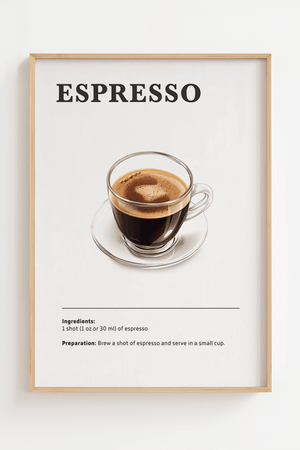 Humoristisk Coffee Club plakat med illustration af kaffemaskine og to personer samt teksten ‘Served Daily’ og ‘Every Morning’.