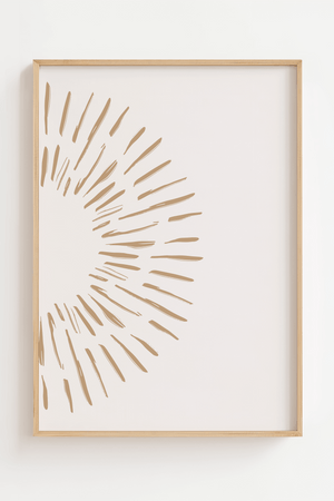 Abstract Half Sun Plakat
