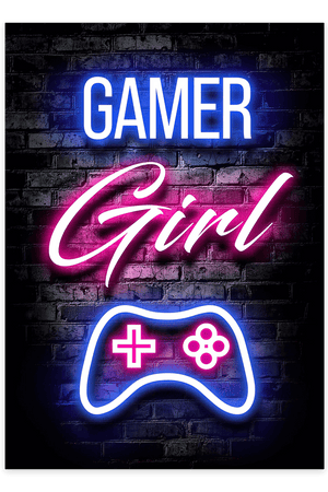 Gamer Girl - Gaming Plakat