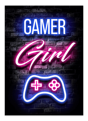 Gamer Girl - Gaming Plakat