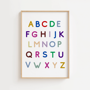 A-Z Alfabet Plakat