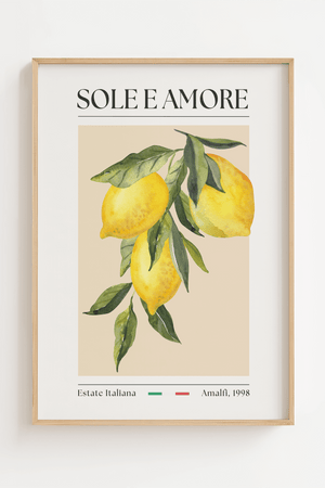Sole e Amore – Italiensk Citronplakat