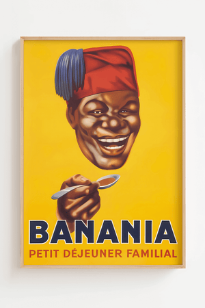 Banania plakat – Fransk vintage reklame med ikonisk figur