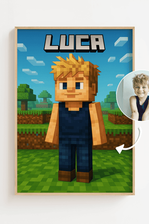 Design selv minecraft Plakat til hjemmet og gamere