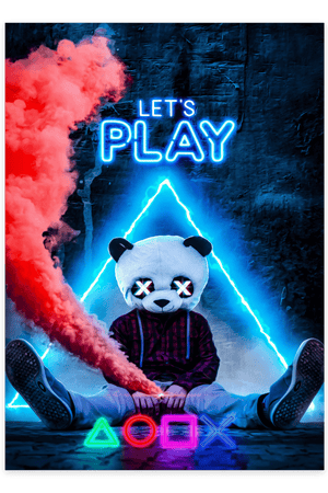 "Let’s Play" - Gaming Plakat