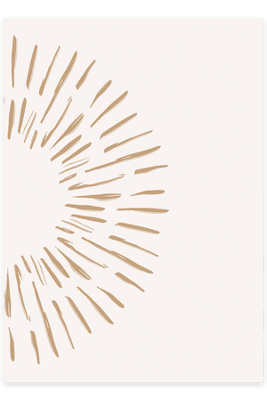 Abstract Half Sun Plakat