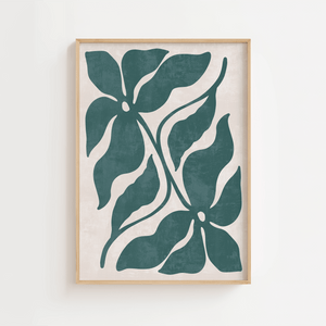 Grøn Gren Plakat | Enkel & Moderne Plakat med Naturmotiv

