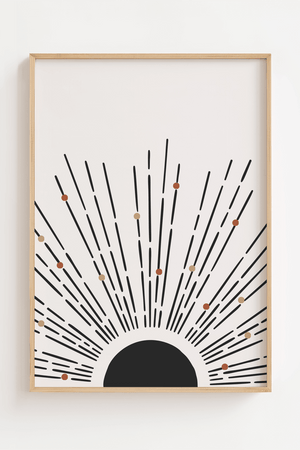 Abstract Starring Sun Plakat