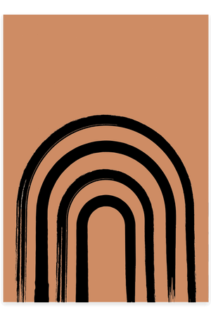 Abstract Half Door Plakat | Minimalistisk & Moderne Kunst