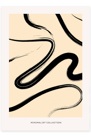 Abstract Minimalist Plakat | Stilren & Moderne Kunst