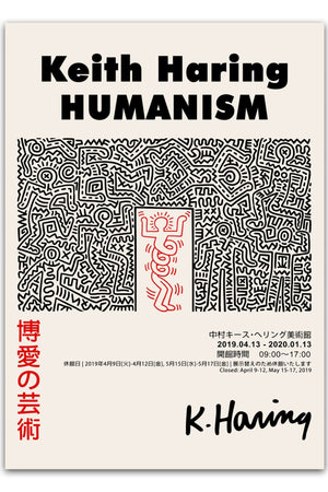 Keith Haring "HUMANISM" Plakat | Stort udvalg fra 39,-