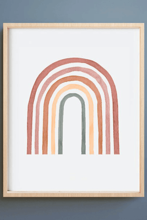Regnbue Børneplakat