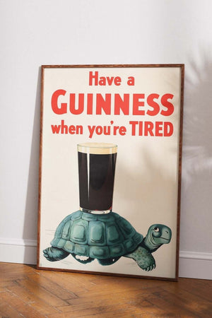 Guinness Turtle Plakat