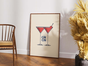 Cin Cin Martini Plakat