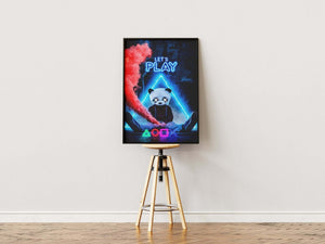 "Let’s Play" - Gaming Plakat