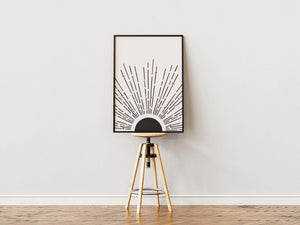 Abstract Starring Sun Plakat