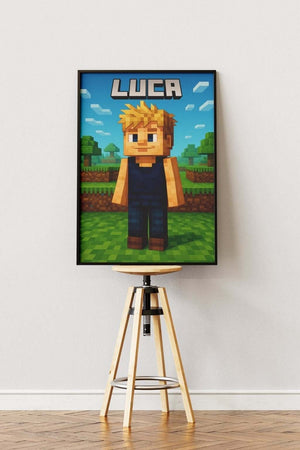 Standard Minecraft plakat (lav din egen)
