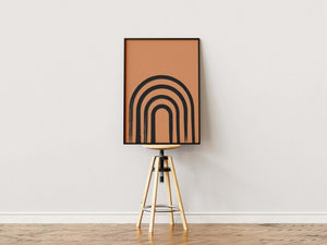 Abstract Half Door Plakat | Minimalistisk & Moderne Kunst
