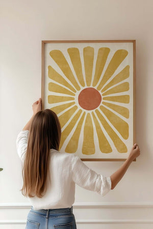 Sommer Blomst Plakat | Moderne Plakat med Organisk Blomst