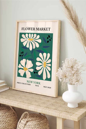 Matisse Plakat | "Grøn Flowermarket New York" poster 