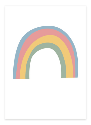 Regnbue Børneplakat